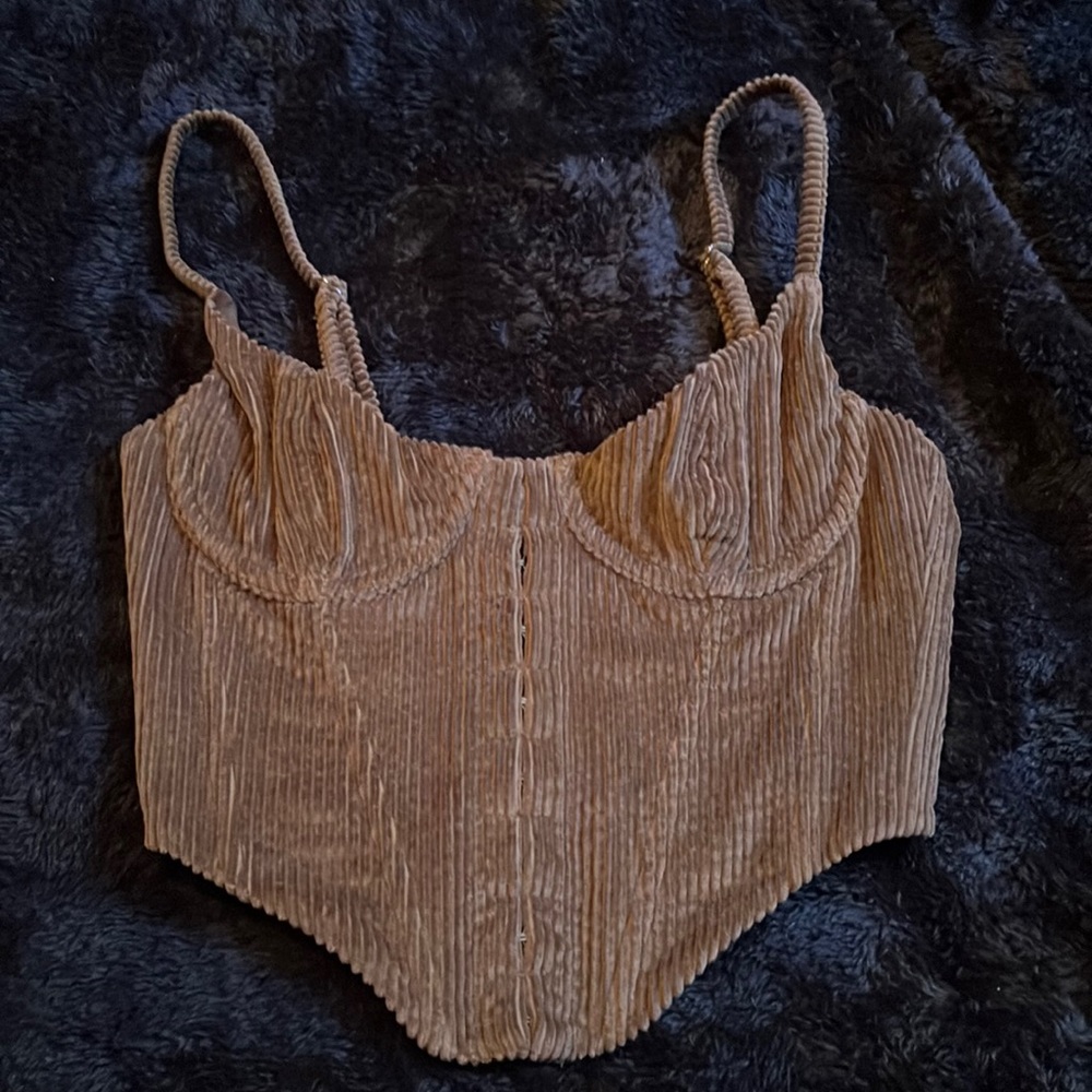 Brown Corduroy bustier